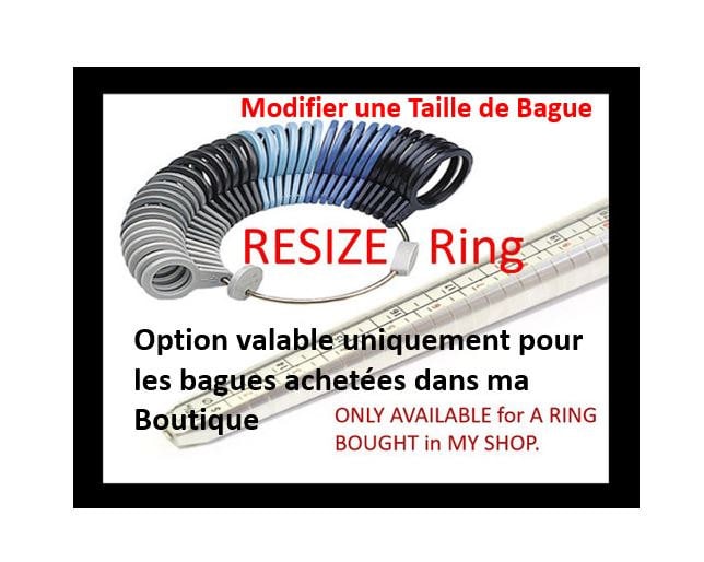 Resize Ring, Enlarge or Shrink, if your size is NOT Available. Only for KRAMIKE Rings. Resize MAXIMUM 2 Sizes Bigger or Smaller.