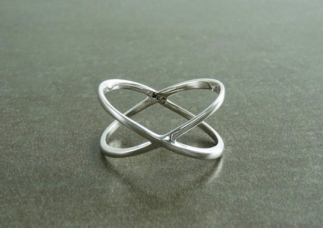 Criss Cross Ring, Silver X Ring, Cross Ring, Popular X Ring, X-Ring, criss-cross ring, silver ring, statement X ring, women, popular ring