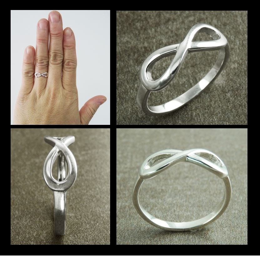Infinity Ring, Engagement Ring, Sterling Silver, Eternity Ring, Eternal Ring, Promise ring, Bridesmaid Ring, Friendship Ring, True Love Ring
