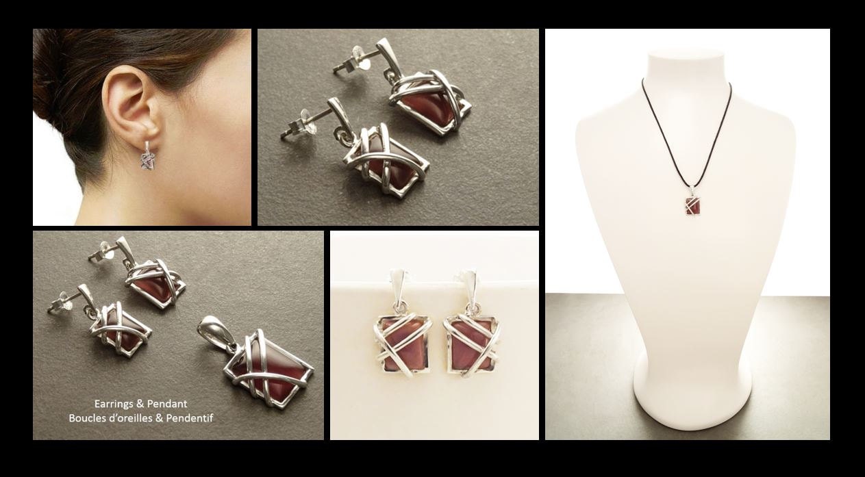 Amethyst Square Earrings, Sterling Silver, Geometric Stone Earrings, Purple Gemstone, Modern Style Jewelry, Filigree Earrings, Violet Color