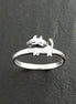 Cat Ring, Sterling Silver, Cat Midi Ring, Kitty Ring, Dainty Kitty Ring, Feline Ring, Pet Jewelry, kitty jewelry, Pussy Cat Ring, Moggy Ring