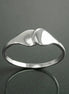 Promise Ring, Sterling Silver, You and Me Dual Ring, Original Promise Ring, Couple Union Ring, Duo Ring, Engagement Band, Girlfriend jewelry