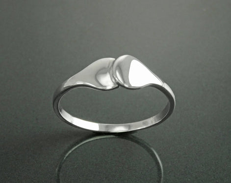 Promise Ring, Sterling Silver, You and Me Dual Ring, Original Promise Ring, Couple Union Ring, Duo Ring, Engagement Band, Girlfriend jewelry