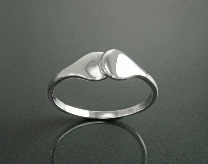 Promise Ring, Sterling Silver, You and Me Dual Ring, Original Promise Ring, Couple Union Ring, Duo Ring, Engagement Band, Girlfriend jewelry