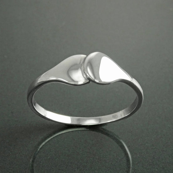 Promise Ring, Sterling Silver, You and Me Dual Ring, Original Promise Ring, Couple Union Ring, Duo Ring, Engagement Band, Girlfriend jewelry