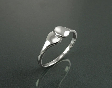 Promise Ring, Sterling Silver, You and Me Dual Ring, Original Promise Ring, Couple Union Ring, Duo Ring, Engagement Band, Girlfriend jewelry