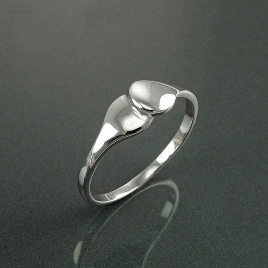 Promise Ring, Sterling Silver, You and Me Dual Ring, Original Promise Ring, Couple Union Ring, Duo Ring, Engagement Band, Girlfriend jewelry