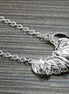 Leaves Necklace, Sterling Silver, nature inspired collar, handcrafted foliage design, woman gift