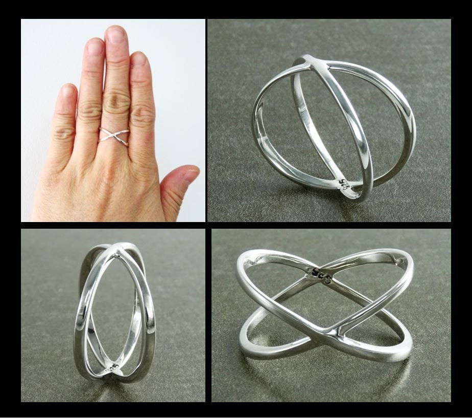 Criss Cross Ring, Silver X Ring, Cross Ring, Popular X Ring, X-Ring, criss-cross ring, silver ring, statement X ring, women, popular ring