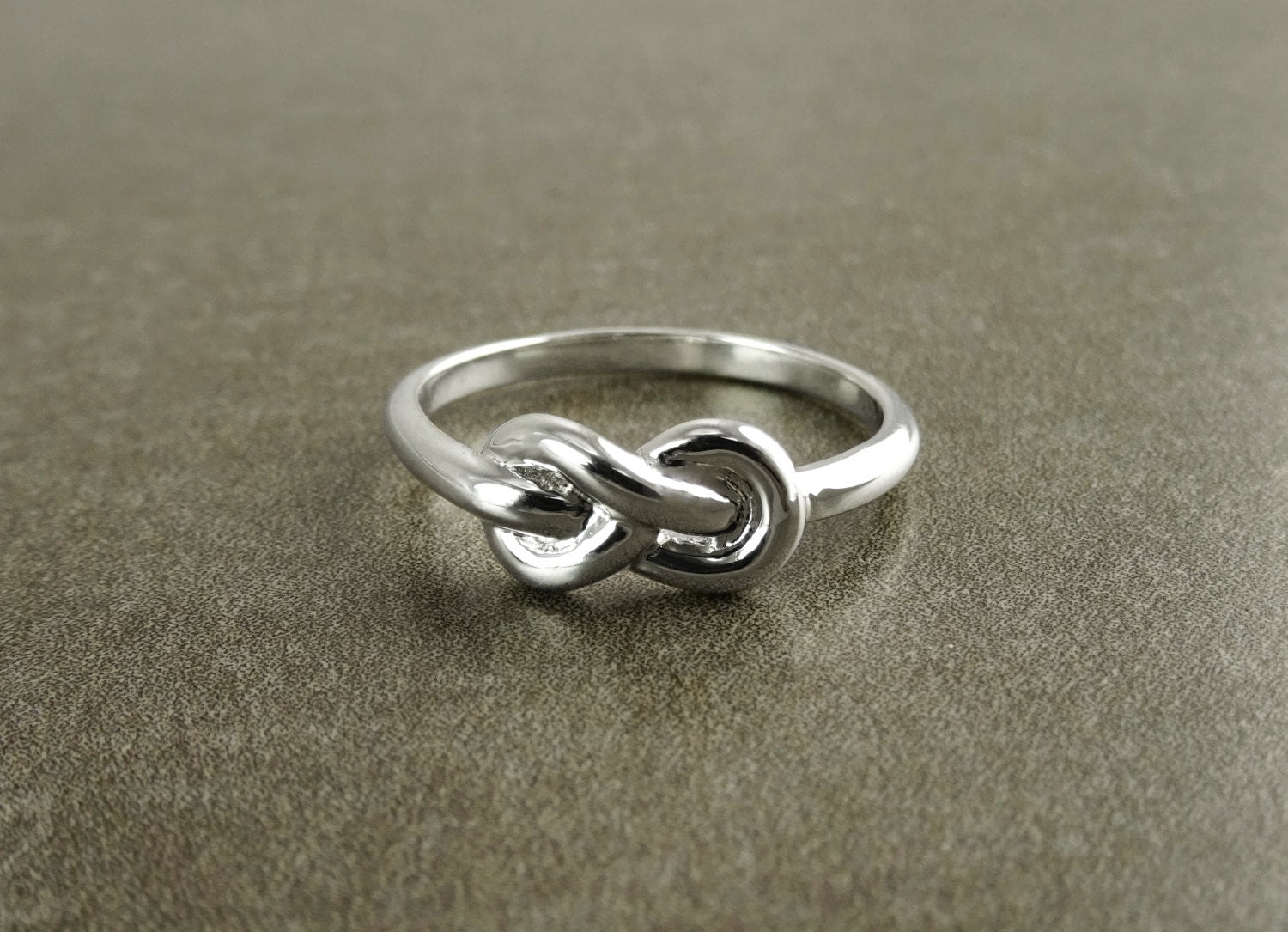 Double Knot Ring, Sterling Silver, Fidelity Ring, Marine Knots Jewelry, Infinity Mariner Reef Knot Ring, Maritime Ocean Sea Inspired Gift