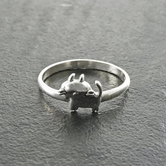Cat Ring, Sterling Silver, Cat Midi Ring, Kitty Ring, Dainty Kitty Ring, Feline Ring, Pet Jewelry, kitty jewelry, Pussy Cat Ring, Moggy Ring