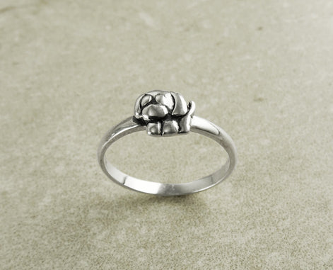 Puppy Dog Ring, Sterling Silver, Baby Animal Ring, Cute Baby Animal Jewelry, Gift for Animal Lover, Mutt Ring, Pooch Ring, Canine Jewelry