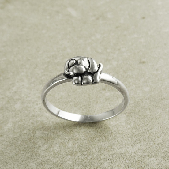 Puppy Dog Ring, Sterling Silver, Baby Animal Ring, Cute Baby Animal Jewelry, Gift for Animal Lover, Mutt Ring, Pooch Ring, Canine Jewelry