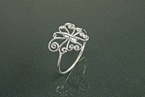 Butterfly Ring, Sterling Silver, Dainty Butterfly Ring, Butterflies lace Ring, Mariposa ring, bug jewelry, spring summer nature