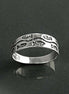Fish Band Ring, Sterling Silver, Beach Ring, Sea Life Ocean world, Nautical Gift, Fishes, School of Fish, oceanic marine aquatic jewelry