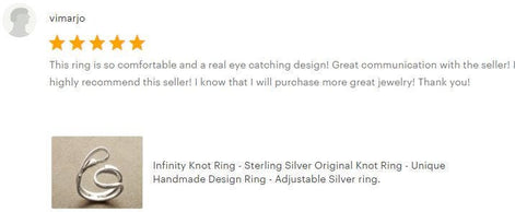 Infinity Bypass Ring, Sterling Silver Ring, Original Knot Ring, Unique Ring, Infinity Knot Ring, Adjustable Ring, Wrap ring, Open Ring