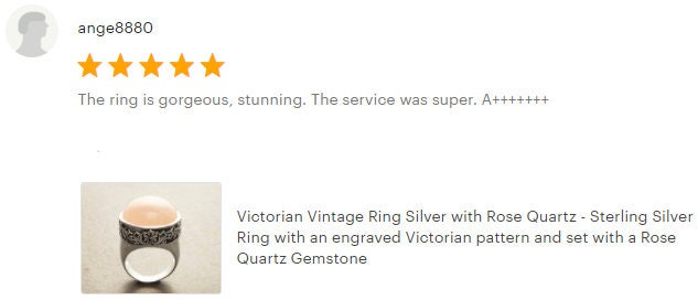 Rose Quartz Sterling Silver Ring, Vintage Victorian Design, Statement Pink Vintage Designed Pattern
