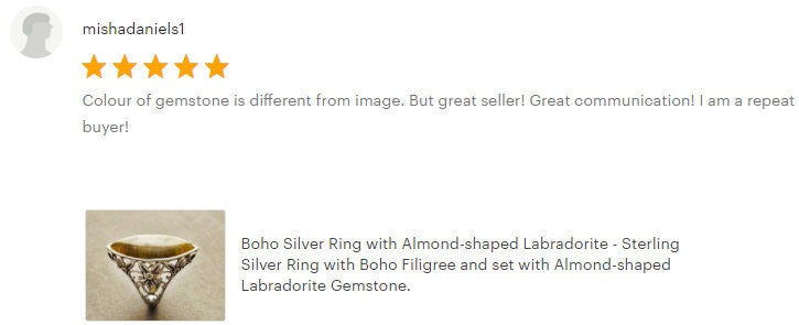 Labradorite Filigree Ring - Sterling Silver Ring - Green Labradorite ring - Filigree Ring - Boho chic ring - Unique Ring - Statement Ring