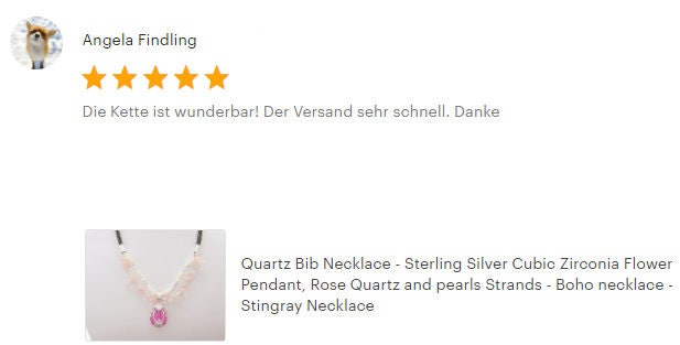 Pink Quartz Necklace - Sterling Silver, Rose Quartz Raw Stone, pearls Strands, Pink Zirconia collar, Flower Pendant, Stingray choker