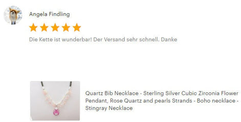 Pink Quartz Necklace - Sterling Silver, Rose Quartz Raw Stone, pearls Strands, Pink Zirconia collar, Flower Pendant, Stingray choker
