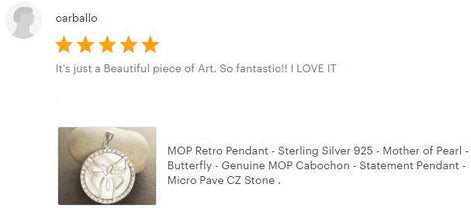 White Round Pendant, Sterling Silver, White Mother of Pearl Shell, Butterflies Jewelry, Butterfly Statement Vintage Necklace, CZ Stones