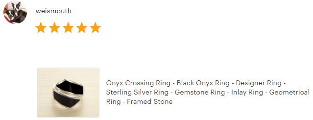 Onyx Bypass Ring - Sterling Silver - Black Onyx - Gemstone Crossing Ring - Designer Ring - Black Stone Ring - Framed Geometrical Ring
