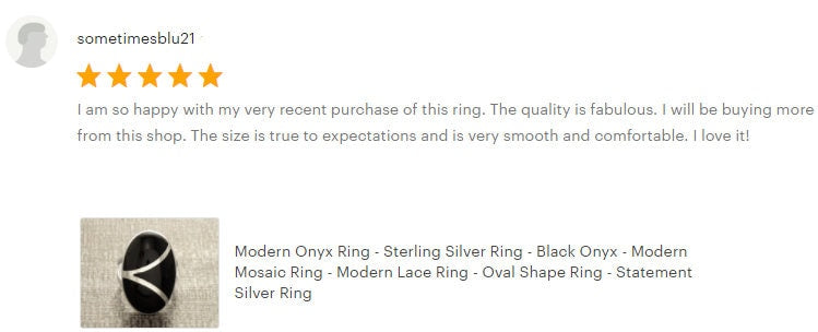 Black Oval Ring, Sterling Silver, Onyx Stone jewelry, Modern Geometric Stones Design, Woman Modern Gemstone Ring