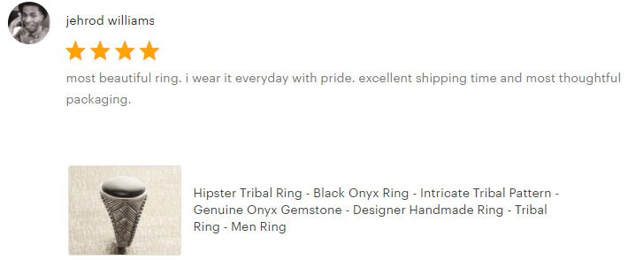 Braided Sterling Silver 925 Onyx Ring, Ethnic Tribal style Jewelry