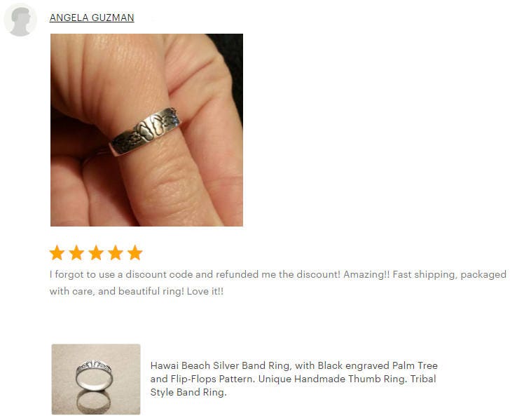 Sterling Silver Hawaiian Plumeria Ring, Tropical Flower Band