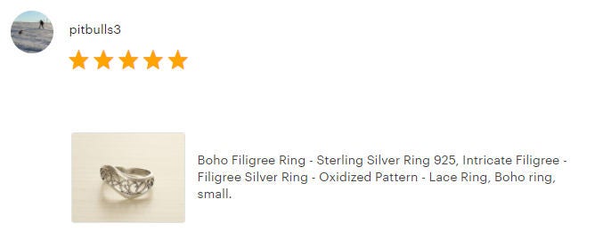 Oxidized Sterling Silver Filigree Ring, Boho Lace Design, Band Silver Jewelry