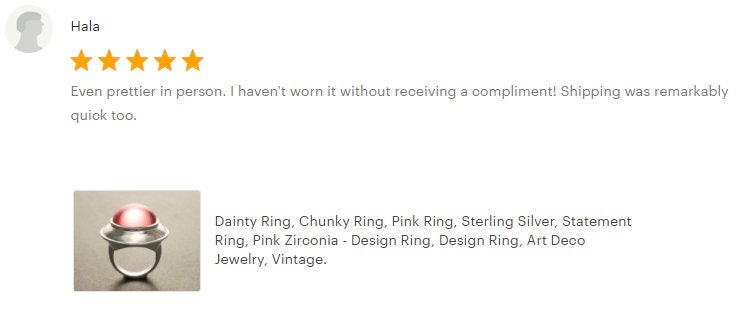 Pink cz Ring, Sterling Silver, Rose Round Domed Stone, flying saucer Ring, Statement Modern original Design Jewelry