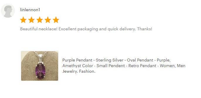 Purple stone pendant, sterling silver, classic oval amethyst violet color stone jewelry, minimalist everyday necklace, gift for her