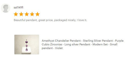 Purple Long Pendant - Sterling Silver Pendant - Purple Stones Cz - Long silver Pendant - Modern Set - Violet Small Stone pendant