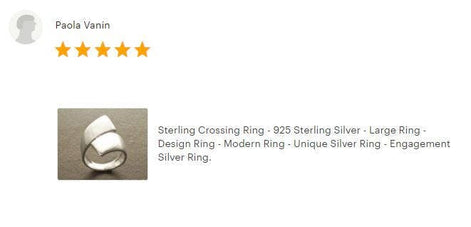 Sterling Bypass Ring, 925 Silver, Large Crossing Ring, Wrap Ring, Cross Ring, Modern Wide jewelry, Wrapping Band Ring