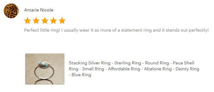 Round abalone ring, sterling silver set with genuine paua shell in a modern geometric stone design