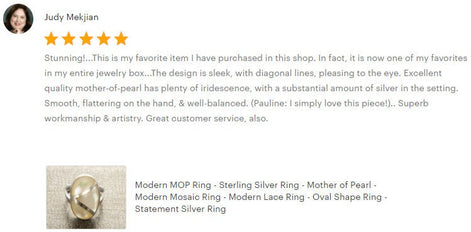 White Oval Ring, Sterling Silver, Genuine Mother of Pearl Shell, Oval Modern Design Ring, Original Geometric Stone Ring