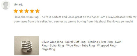 Infinity Wrap Ring, Sterling Silver, Coiled Ring, Bypass Ring, Cuff Ring, Spring Ring, Spiral Ring, Wrapped Ring, Open Ring, Wide Large Ring