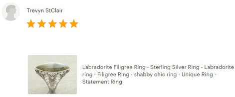 Labradorite Filigree Ring - Sterling Silver Ring - Green Labradorite ring - Filigree Ring - Boho chic ring - Unique Ring - Statement Ring
