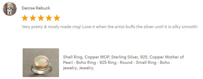 Gold Shell Ring, Sterling Silver, Genuine Copper Gold Paua Shell Pearl, Modern Minimalist Geometric Round Stone Ring