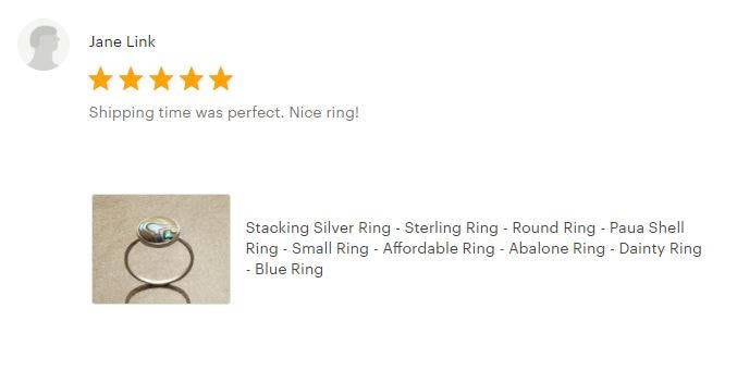 Round abalone ring, sterling silver set with genuine paua shell in a modern geometric stone design