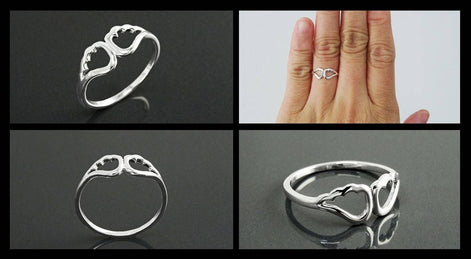 Guardian Angel Ring 925 Silver • Symbolic Angel Wing Protection Jewelry • Talisman Gift