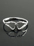 Guardian Angel Ring 925 Silver • Symbolic Angel Wing Protection Jewelry • Talisman Gift
