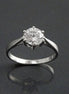 Solitaire Ring, 2ct Round Stone Sparkling Cz (Ddiamond simulant), Classic Engagement Promise Jewelry, Sterling Silver, Valentine's Day Gifts