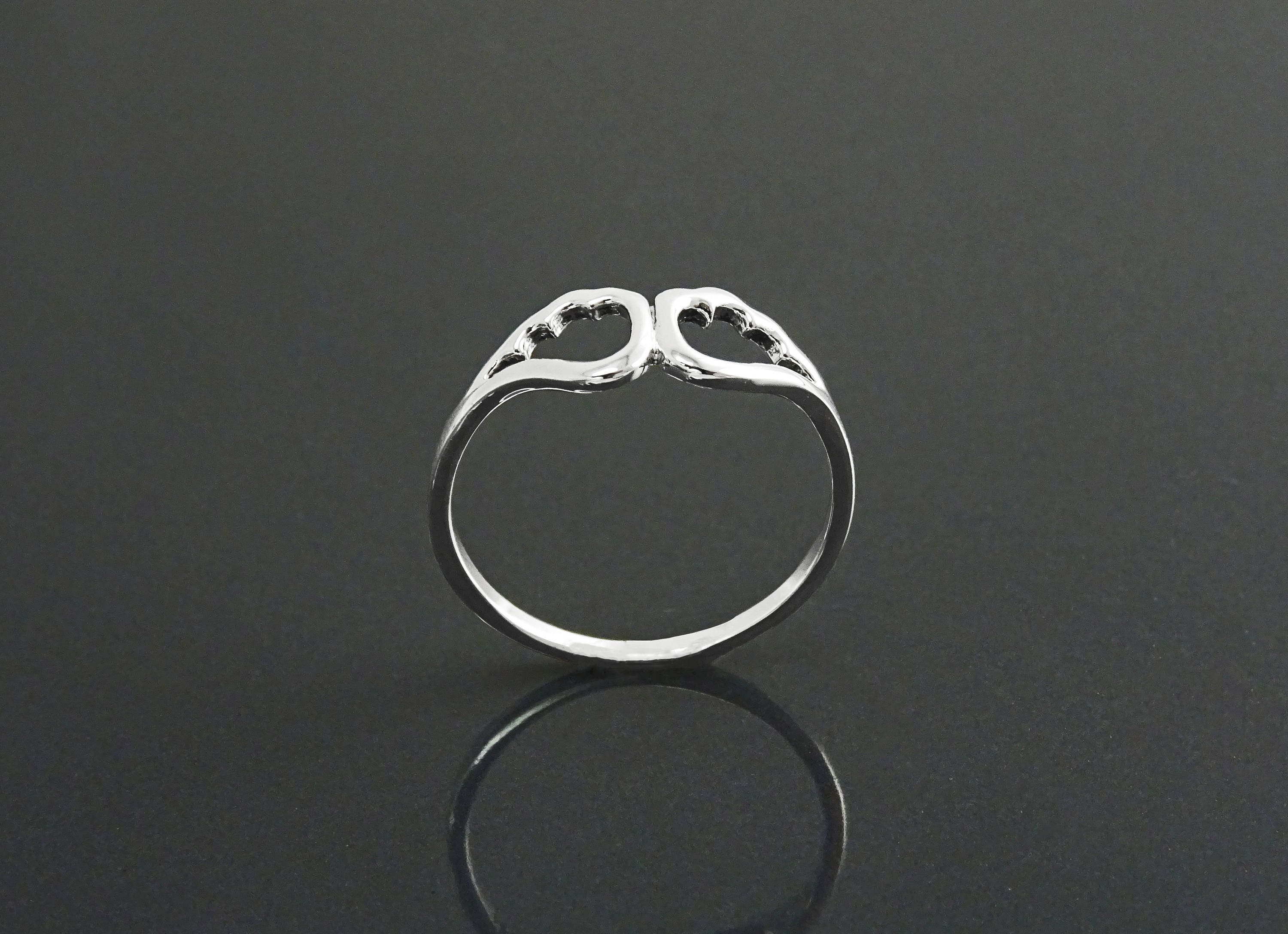 Guardian Angel Ring 925 Silver • Symbolic Angel Wing Protection Jewelry • Talisman Gift