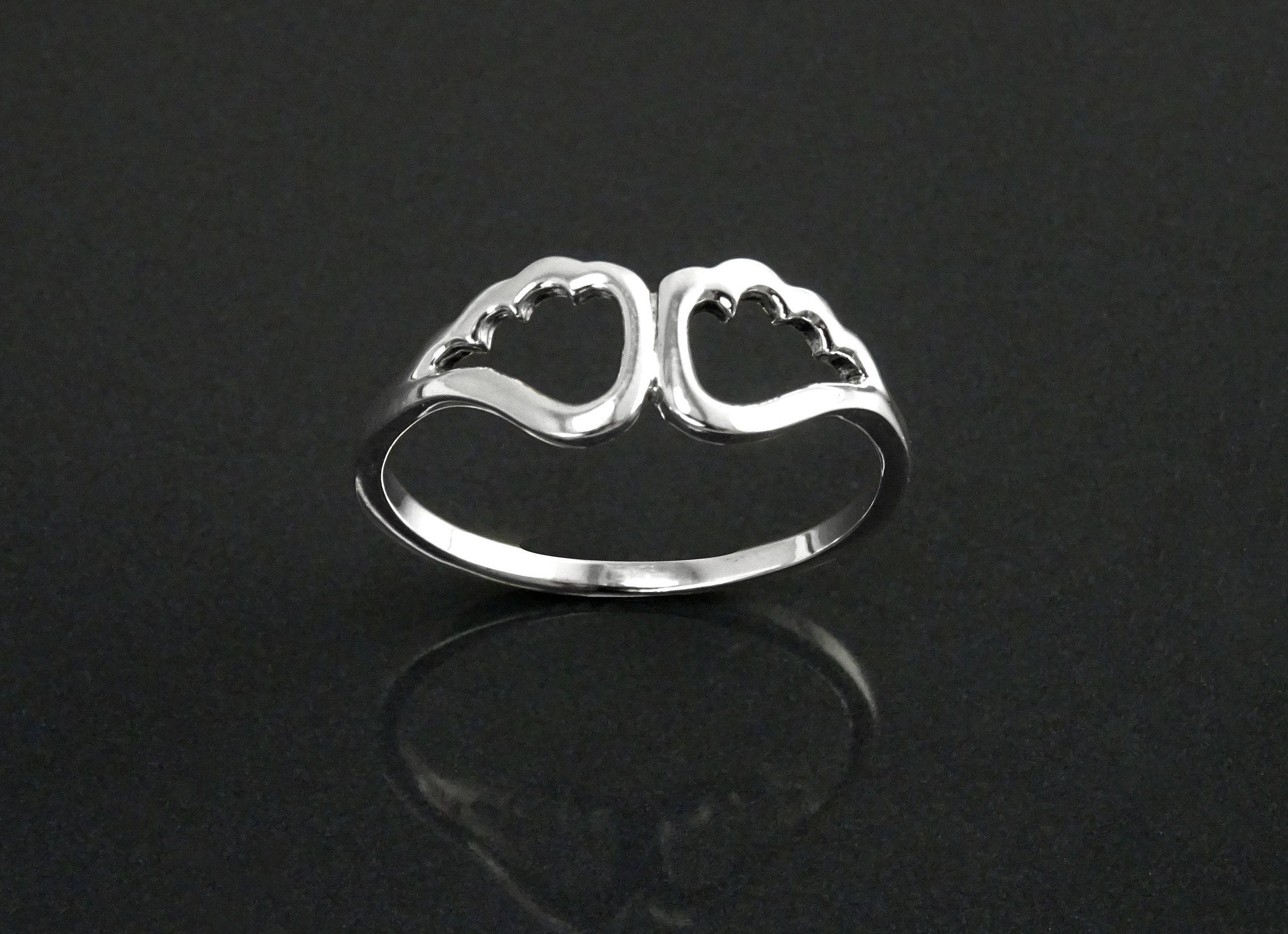Guardian Angel Ring 925 Silver • Symbolic Angel Wing Protection Jewelry • Talisman Gift