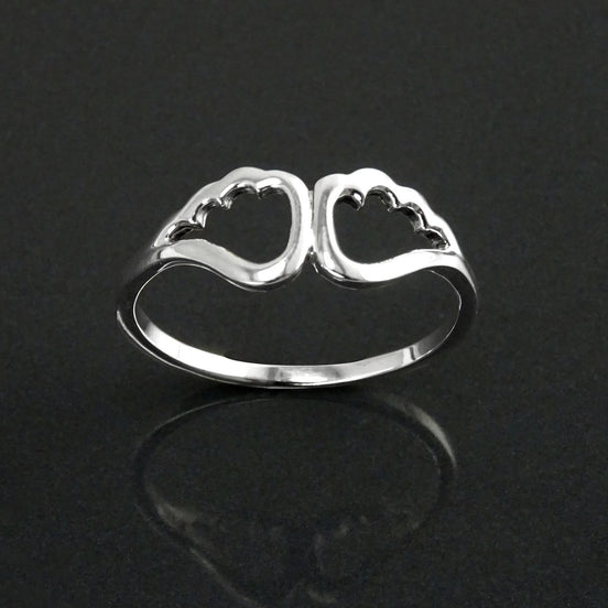 Guardian Angel Ring 925 Silver • Symbolic Angel Wing Protection Jewelry • Talisman Gift