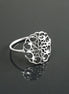 Sterling Silver Seed of Life Filigree Ring, Mandala Spiritual Jewelry