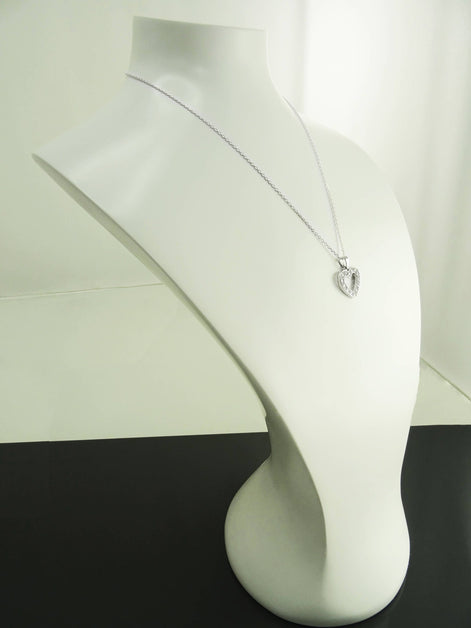 Sterling Silver Heart Necklace • Minimalist Pendant • Romantic Jewelry • Valentine's Day Gift for Women
