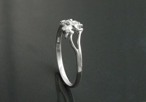 Sterling Silver Unicorn Ring, Dainty Enchanted Fairytale Jewelry