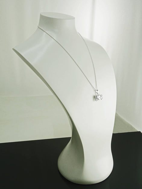 Sterling Silver Motorcycle Pendant, Modern Biker Necklace Charm